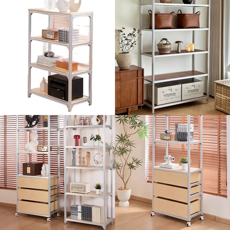 Storage & Organization - Étagère de rangement multi-niveaux en aluminium
