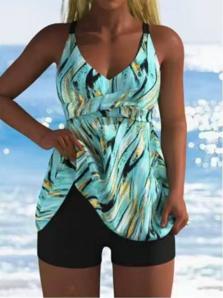 Bath - Nouvel ensemble tankini taille haute sexy