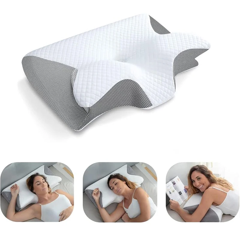Anti Snore Contour Pillow - Oreiller cervical orthopédique ergonomique 2-en-1 en