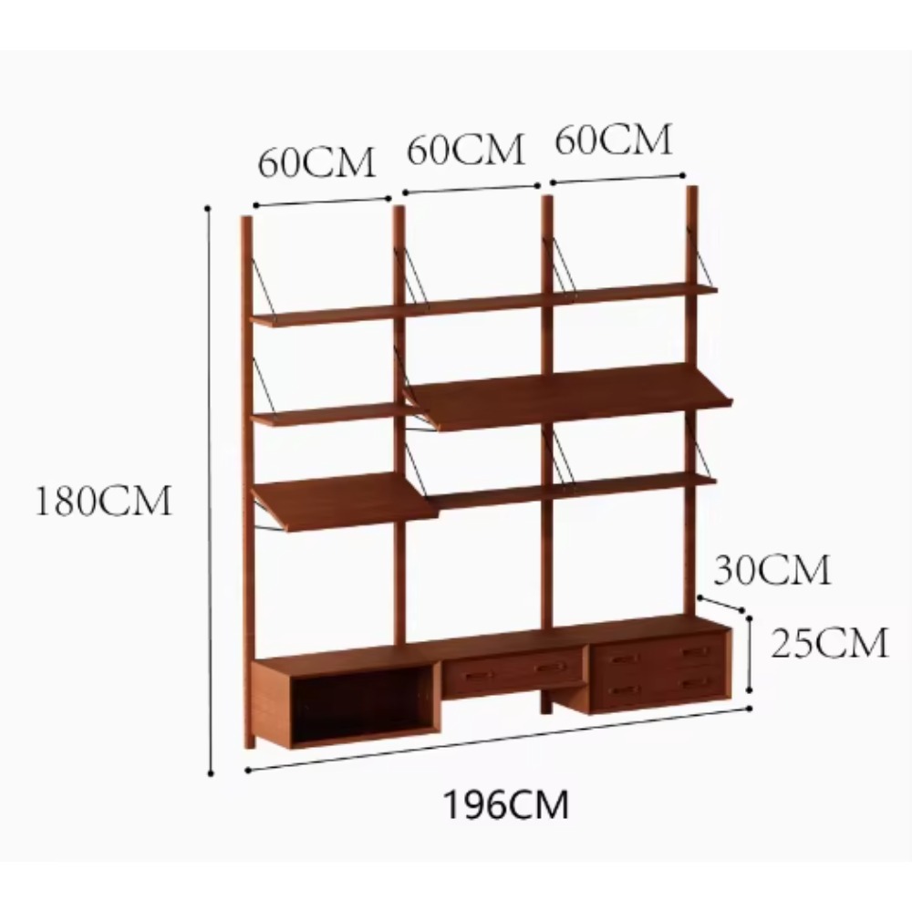 Storage & Organization - Étagère murale de rangement en bois