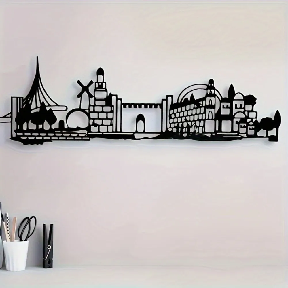 Home Decor - CIFBUY Décoration murale en fer, silhouette
