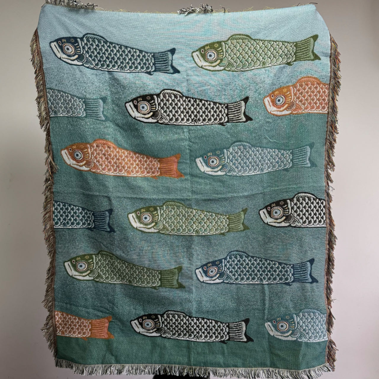 Couverture en jacquard tissée  - Boho Throw Blanket Fringe avis et prix